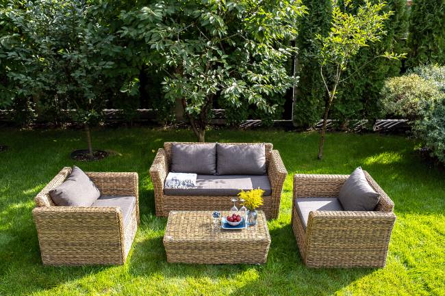 "Капучино" диван из искусственного ротанга (гиацинт) двухместный, цвет соломенный "Капучино" диван из искусственного ротанга (гиацинт) двухместный, цвет соломенный