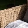 "Капучино" диван из искусственного ротанга (гиацинт) двухместный, цвет соломенный "Капучино" диван из искусственного ротанга (гиацинт) двухместный, цвет соломенный