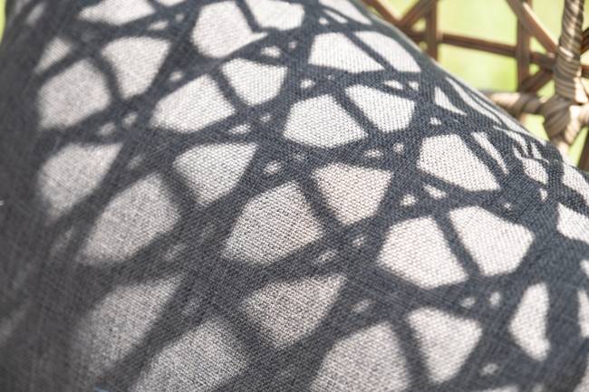 "Флоренция" подвесное кресло-кокон из искусственного ротанга, цвет соломенный с серой подушкой "Флоренция" подвесное кресло-кокон из искусственного ротанга, цвет соломенный с серой подушкой