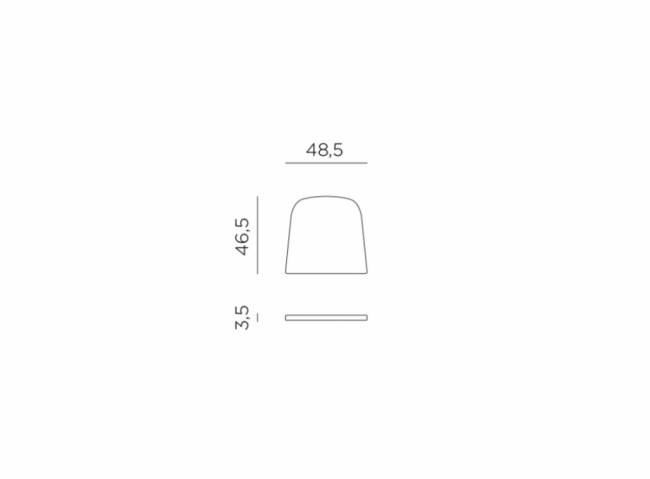 Подушка для кресла Net деним 460х485х35 мм
