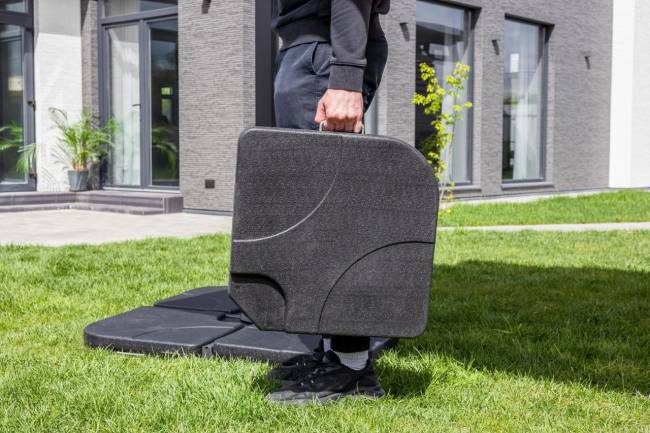 Зонт SKY BLACK круглый в комплекте с утяжелителями Зонт SKY BLACK круглый в комплекте с утяжелителями