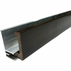 Стартовый профиль ДПК с алюминиевой направляющей, 40*24*3000 мм, венге Стартовый профиль ДПК с алюминиевой направляющей, 40*24*3000 мм, венге