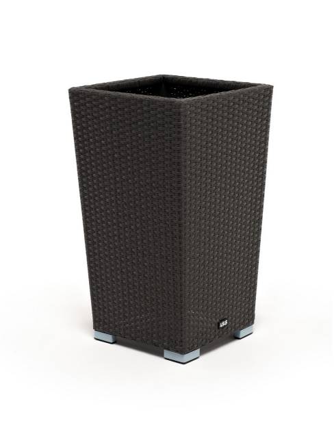 "Капучино" кашпо для цветов плетеное из искусственного ротанга, цвет коричневый "Капучино" кашпо для цветов плетеное из искусственного ротанга, цвет коричневый