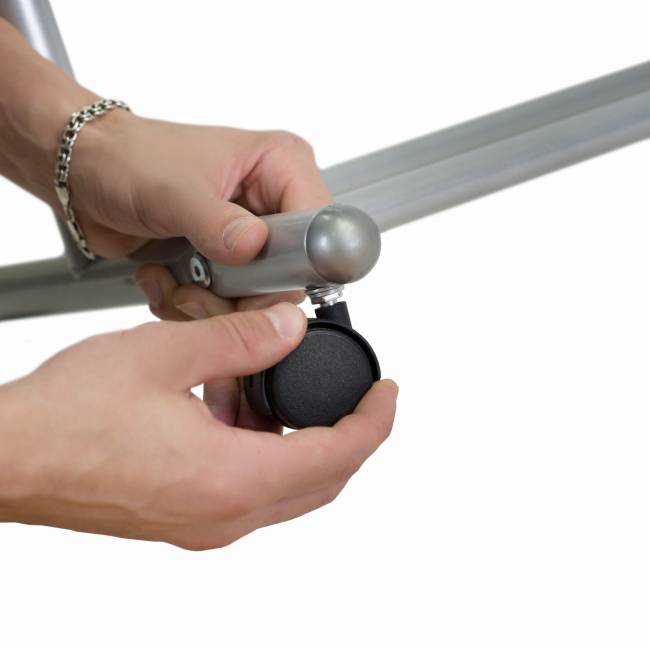 Вешалка напольная на колесах М 9 металлик с крючками Вешалка напольная на колесах М 9 металлик с крючками