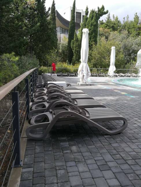 Шезлонг-лежак пластиковый Eden тортора 1700-1945х710х850 мм Шезлонг-лежак пластиковый Eden тортора 1700-1945х710х850 мм