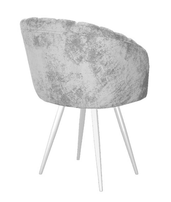 Стул DikLine 442 поворотный, M13 светло-серый, ножки белые Стул DikLine 442 поворотный, M13 светло-серый, ножки белые