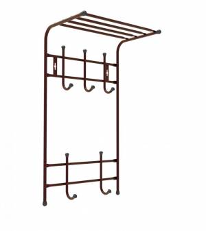 Вешалка настенная  5 крючков, медный антик