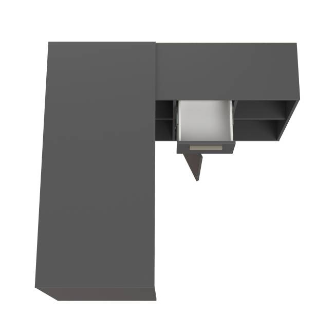 Стол-трансформер письменный Лайт 03.245.01 цвет тёмно-серый