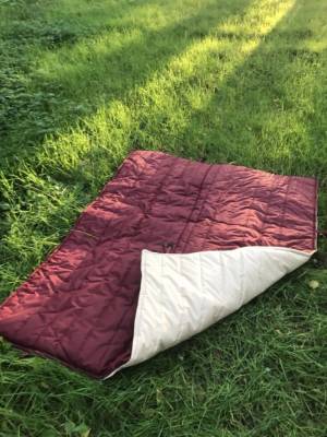 Двухсторонний Матрас-накидка Мелания, бордовый,200 х 210 Двухсторонний Матрас-накидка Мелания, бордовый,200 х 210