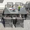 "Латте" обеденная группа плетеная, цвет графит "Латте" обеденная группа плетеная, цвет графит