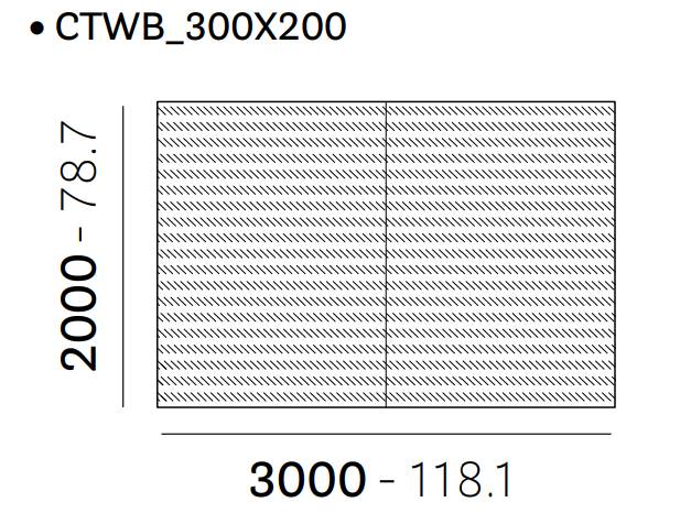 Ковер Twiny терракотовый 3000х2000 мм