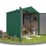 Хозблок SKOGGY секционный с двускатной крышей 2 х 2 м, зелёный мох