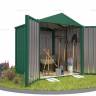 Хозблок SKOGGY секционный с двускатной крышей 2 х 2 м, зелёный мох