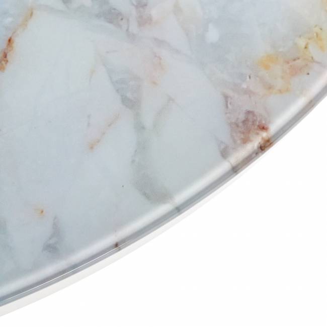 Набор кофейных столиков Tango бежевый мрамор с белыми ножками, 2шт RF 0352 Набор кофейных столиков Tango бежевый мрамор с белыми ножками, 2шт RF 0352