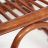 Кресло-качалка VIENNA (разборная) / без подушки / ротанг top quality, 58x133x102 см, Pecan (орех) орех ротанг top quality