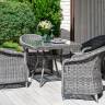 "Фредо" обеденная группа плетеная, цвет графит