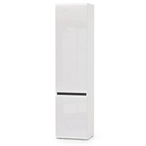 Шкаф Сидней 13.200 цвет белый/чёрный/МДФ белый глянец