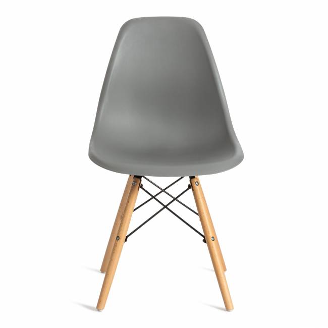 Стул CINDY (EAMES) (mod. 001) дерево бук/металл/сиденье пластик, 51x46x82см, серый/grey (Комплект из 4 шт.) серый/grey дерево бук/металл/сиденье пластик Стул CINDY (EAMES) (mod. 001) дерево бук/металл/сиденье пластик, 51x46x82см, серый/grey (Комплект из 4 шт.) серый/grey дерево бук/металл/сиденье пластик