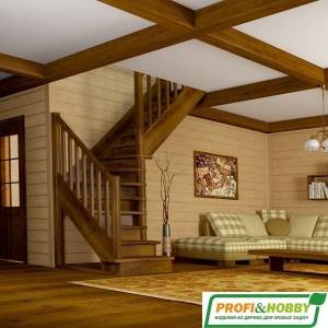 Деревянная лестница ЛС-225м под покраску Деревянная лестница ЛС-225м под покраску