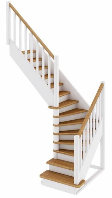 Деревянная лестница ЛС-225м под покраску