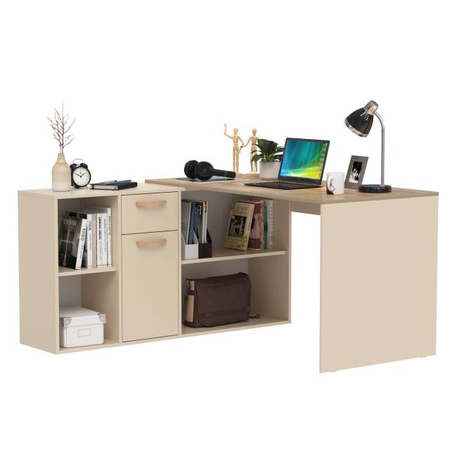 Стол-трансформер письменный Лайт 03.245F цвет сатин/дуб эндгрейн элегантный