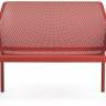 Диван пластиковый Net Bench коралловый 1160х700х860 мм