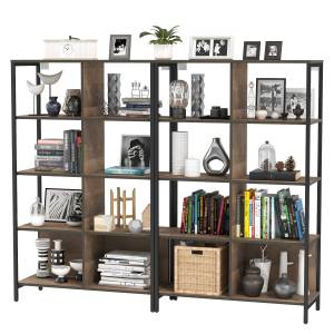 Два широких стеллажа Трувор 13.151.02 цвет дуб гранж песочный/интра