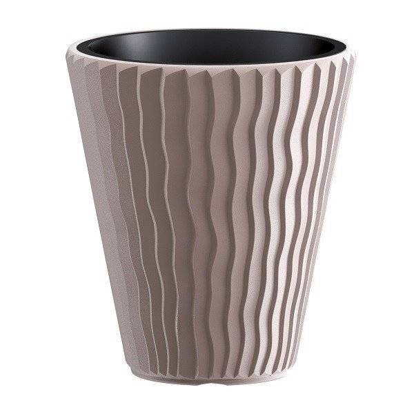 Кашпо для цветов SANDY мокко 2 предмета 18 и 37л Кашпо для цветов SANDY мокко 2 предмета 18 и 37л