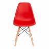 Стул CINDY (EAMES) (mod. 001) / 1 шт. в упаковке дерево бук/металл/сиденье пластик, 51x46x82.5см, красный/red красный/red дерево бук/металл/сиденье пластик