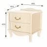 Тумбочка Джульетта 2 ящ. дуб шампань Л Тумбочка Джульетта 2 ящ. дуб шампань Л