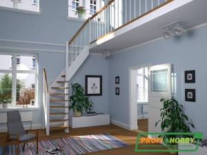 Деревянная лестница ЛС-91м+2 ступени сверху Деревянная лестница ЛС-91м+2 ступени сверху