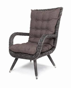"Толедо" кресло плетеное с подушками, цвет графит "Толедо" кресло плетеное с подушками, цвет графит