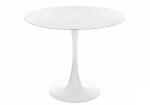 Стол стеклянный Tulip 90 super white glass Стол стеклянный Tulip 90 super white glass
