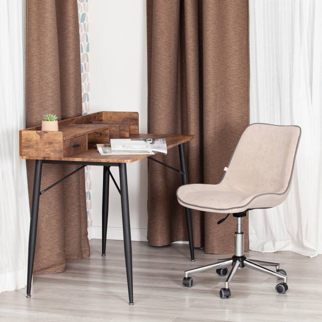 Кресло STYLE флок , бежевый, 7 бежевый флок