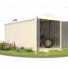 Хозблок SKOGGY секционный с двускатной крышей 5 х 2 м, слоновая кость