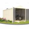 Хозблок SKOGGY секционный с двускатной крышей 5 х 2 м, слоновая кость