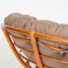 Кресло PAPASAN/ПАПАСАН 23/01 W  /с подушкой/ 115х101х104 см, Cognac (коньяк), экошерсть Коричневый, 1811-5 Cognac (коньяк)