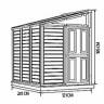 Пластиковый сарай SideMate 4x8 (ГхШ 2,4м х 1,2м) Пластиковый сарай SideMate 4x8 (ГхШ 2,4м х 1,2м)