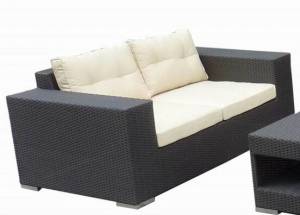 Диван 2-х местный "Ланта" из искусственного ротанга, черный, белый, коричневый Диван 2-х местный "Ланта" из искусственного ротанга, черный, белый, коричневый
