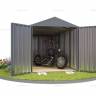 Хозблок SKOGGY секционный с двускатной крышей 5 х 2 м, брутальный серый