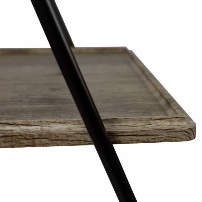 Стол сервировочный Милн черный/дуб крымский состаренный Стол сервировочный Милн черный/дуб крымский состаренный