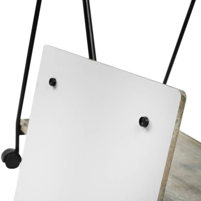 Стол сервировочный Милн черный/дуб крымский состаренный Стол сервировочный Милн черный/дуб крымский состаренный