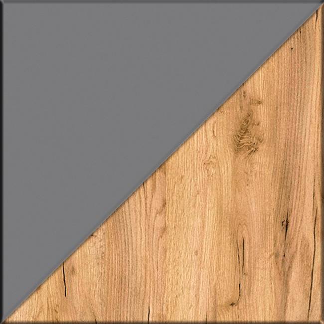 Тумба Остин 13.257 цвет серый графит/дуб крафт золотой