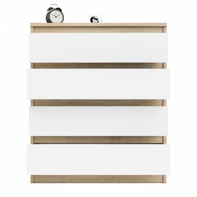 Комод четыре ящика Мори МК800.4 цвет дуб сонома/белый
