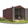Хозблок SKOGGY секционный с двускатной крышей 5 х 2 м, шоколадный