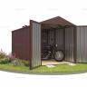 Хозблок SKOGGY секционный с двускатной крышей 5 х 2 м, шоколадный