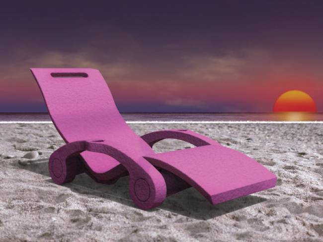 Шезлонг-лежак пластиковый плавающий Serendipity Chaise Floating S130 1800х600х1000 мм